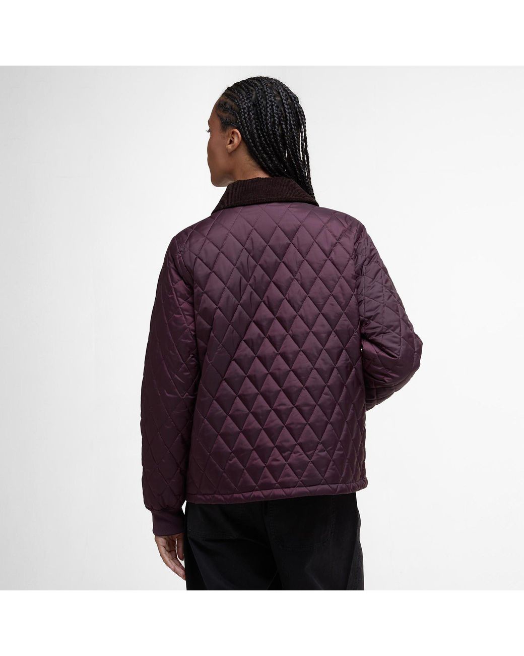 Barbour Purple Marla Long Sleeve Quilted Jacket