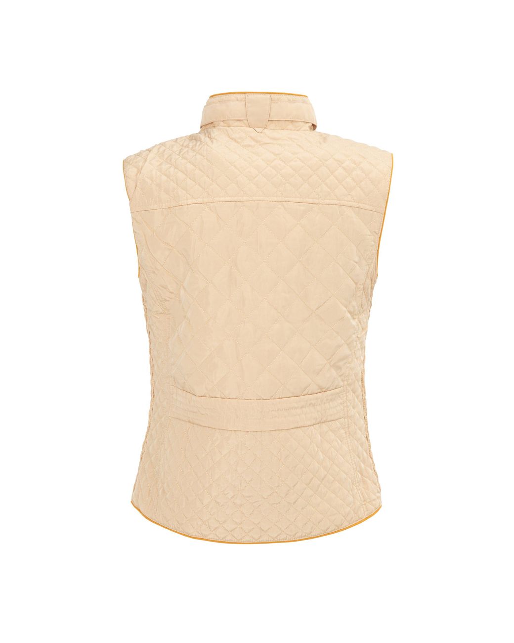 Miso Natural Stand Collar Full Zip Hip Length Gilet