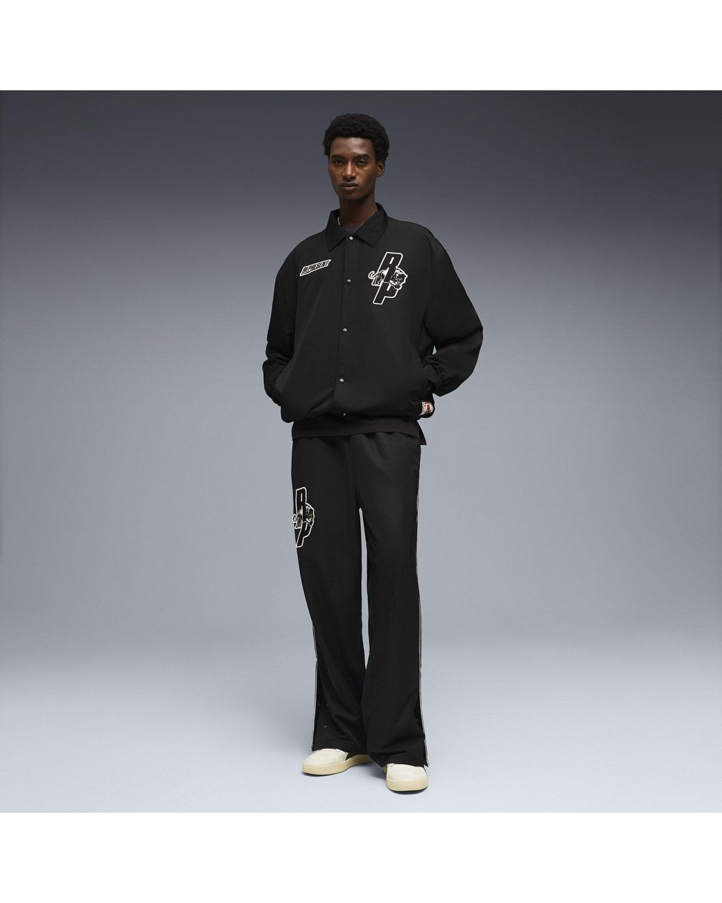 PUMA X REPRESENT Black Coach Jacket for men