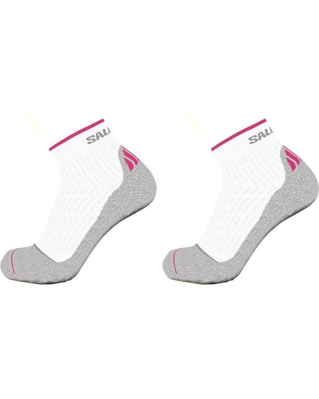 Salomon Metallic Ultra Quarter 2 Pack Running Socks