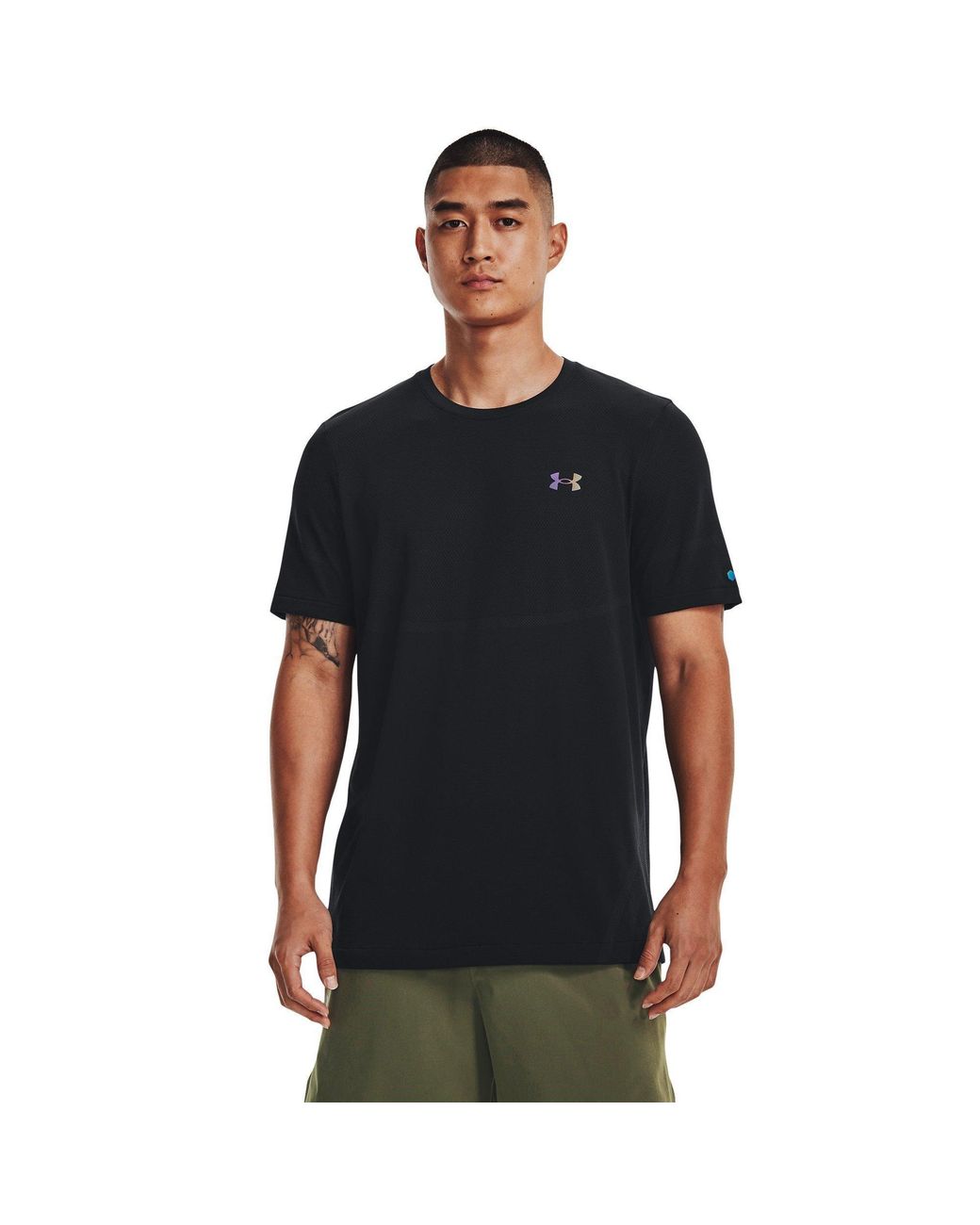 Under Armour S Ua Vanish Elite Seamless Short Sleeve T-shirt Black Xl for men