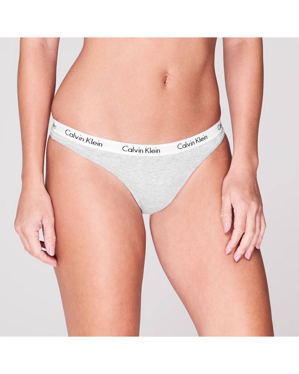 Calvin Klein White Carousel Thong