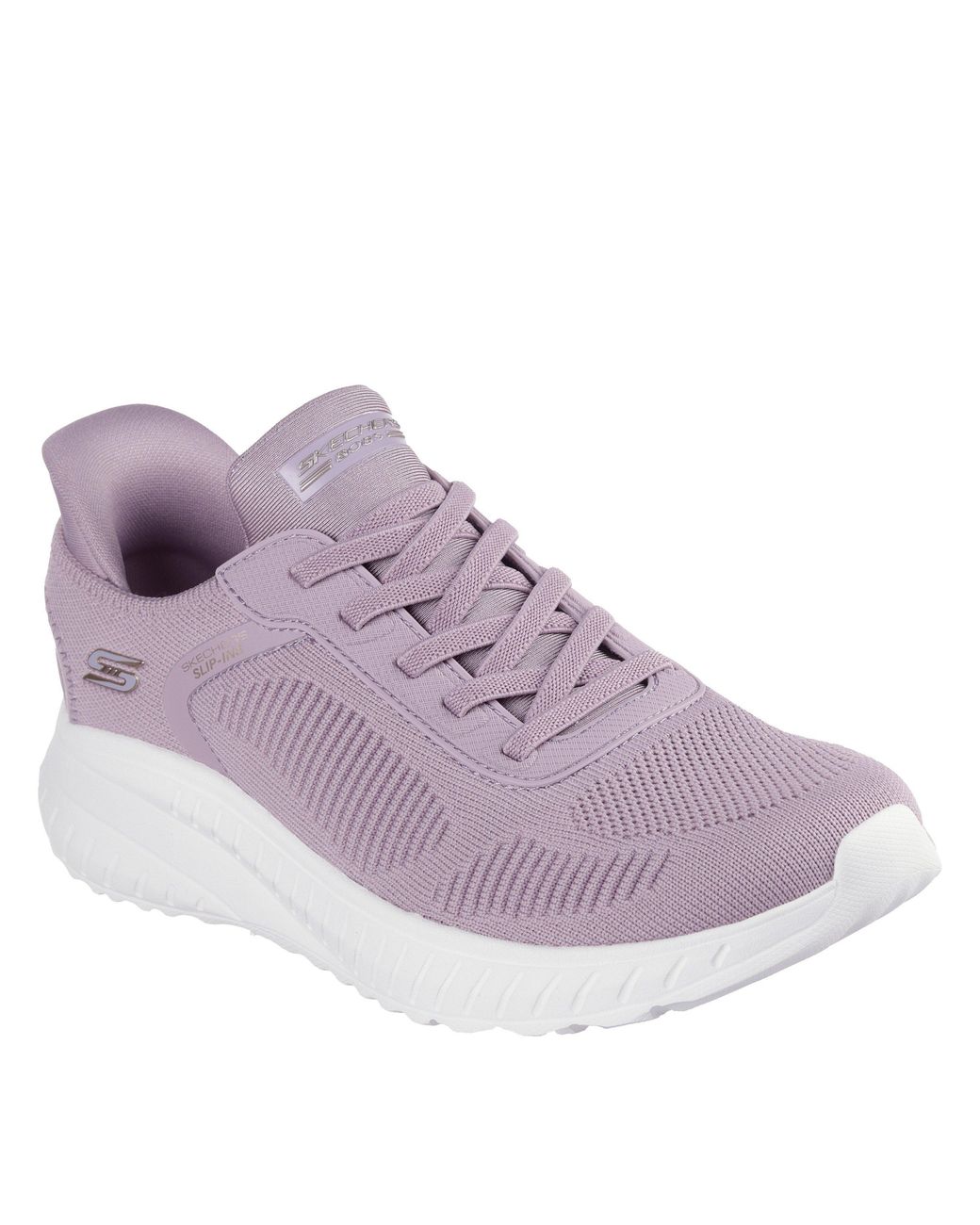 Skechers Purple Bobs Squad Chaos Current Muse Slip-On Trainers