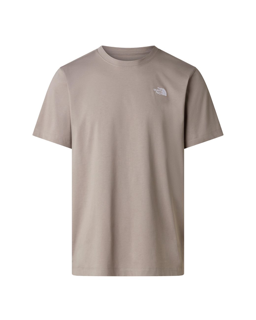 The North Face Gray Regular Fit Simple Dome T-Shirt for men