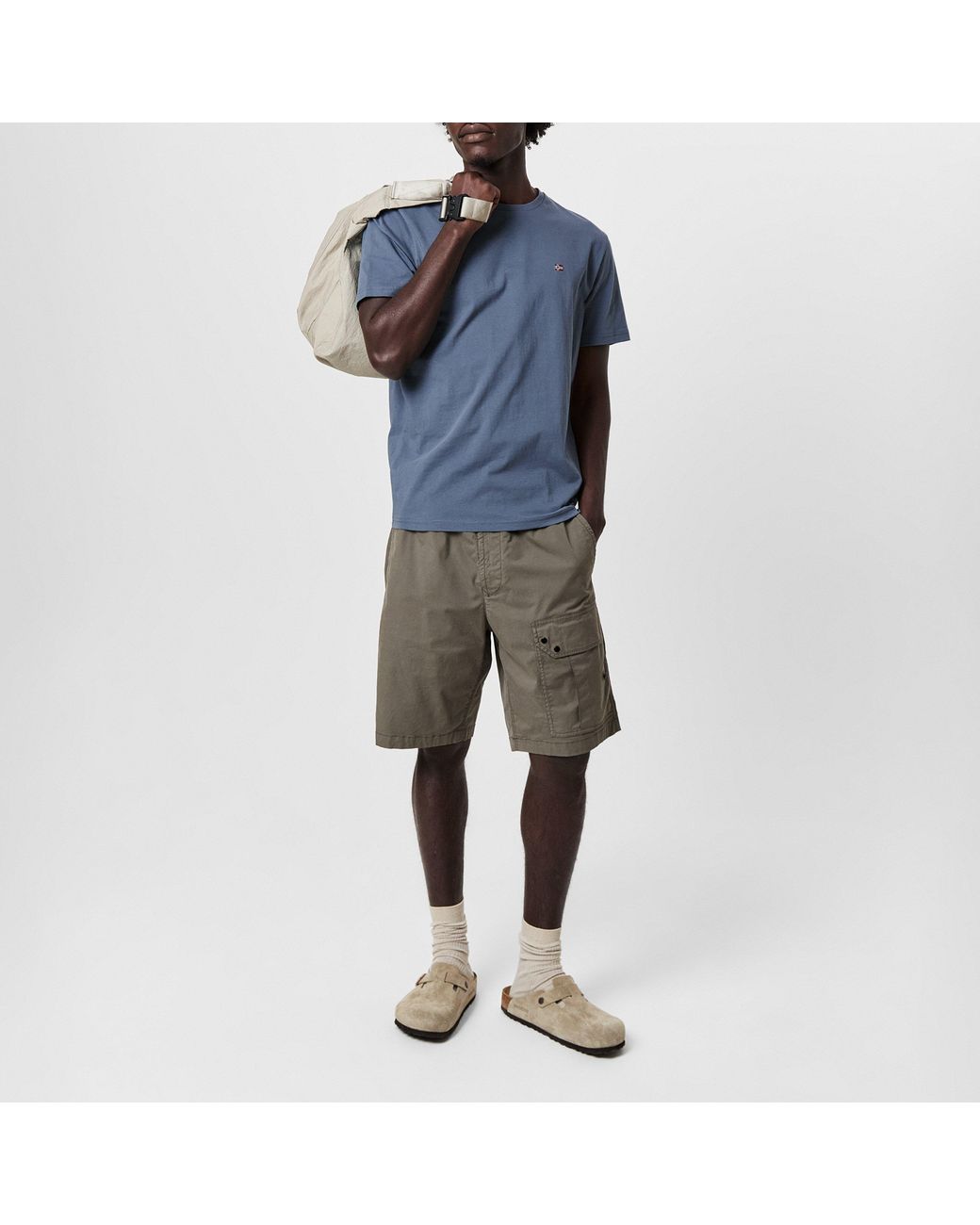 Napapijri Blue Salis Short Sleeve T-Shirt for men