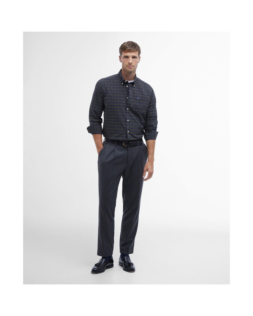 Barbour Black Lomond Tailored Shirt for men