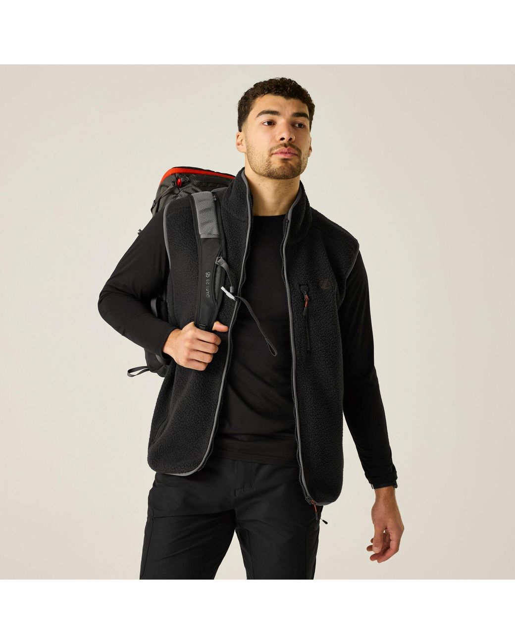 Dare 2b Black Camber Fleece Gilet for men