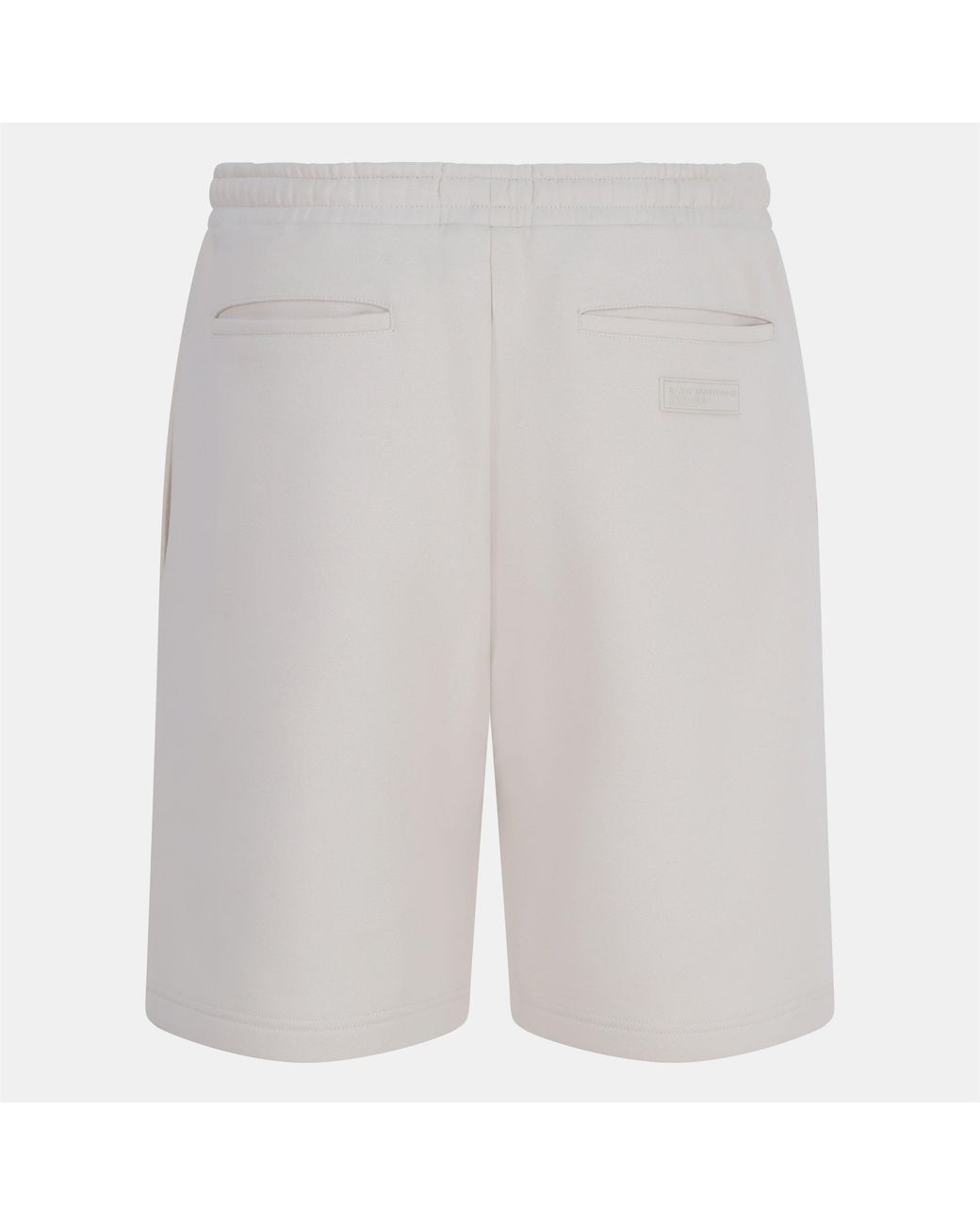 Blank Essentials White Collegiate Fleece Jogger Shorts for men