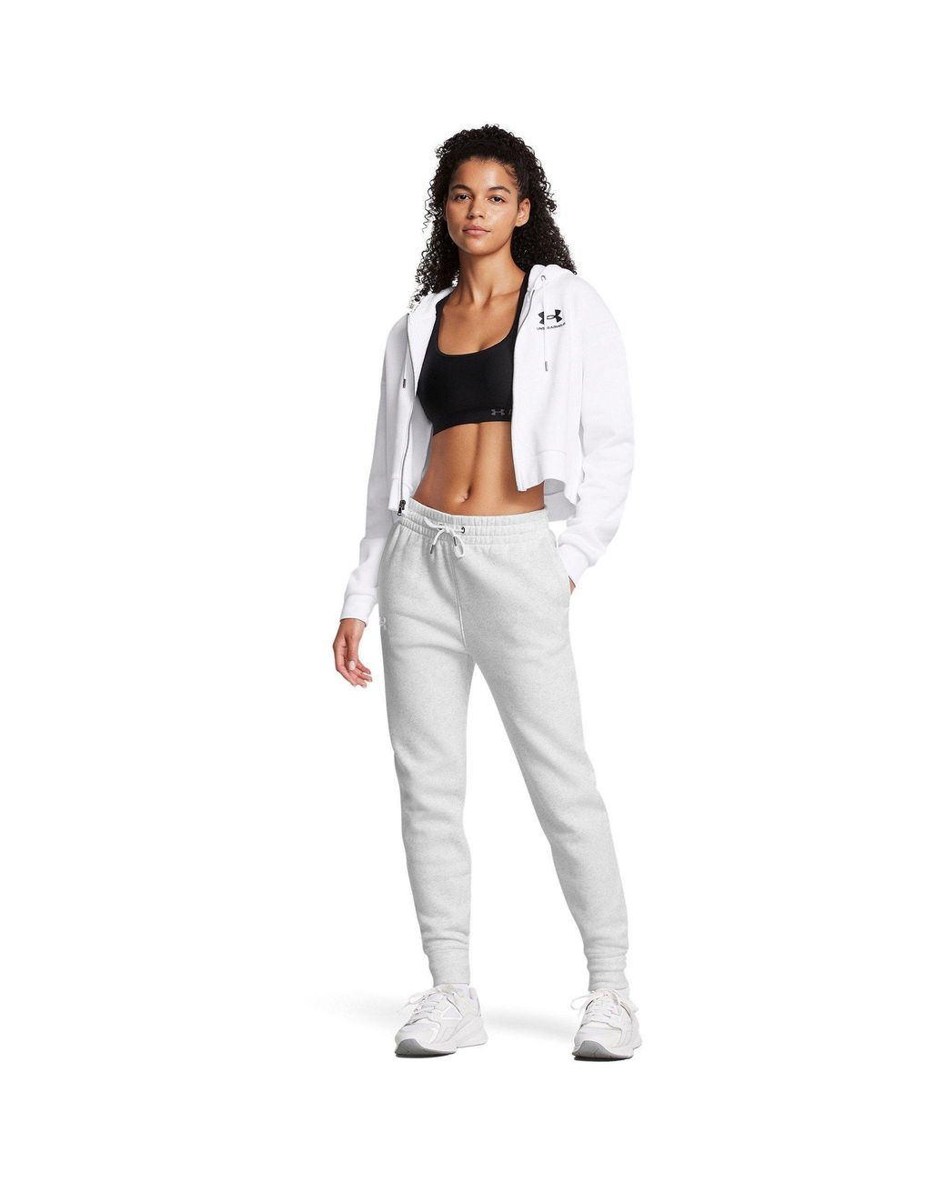 Under Armour White Icon Fleece Jogger