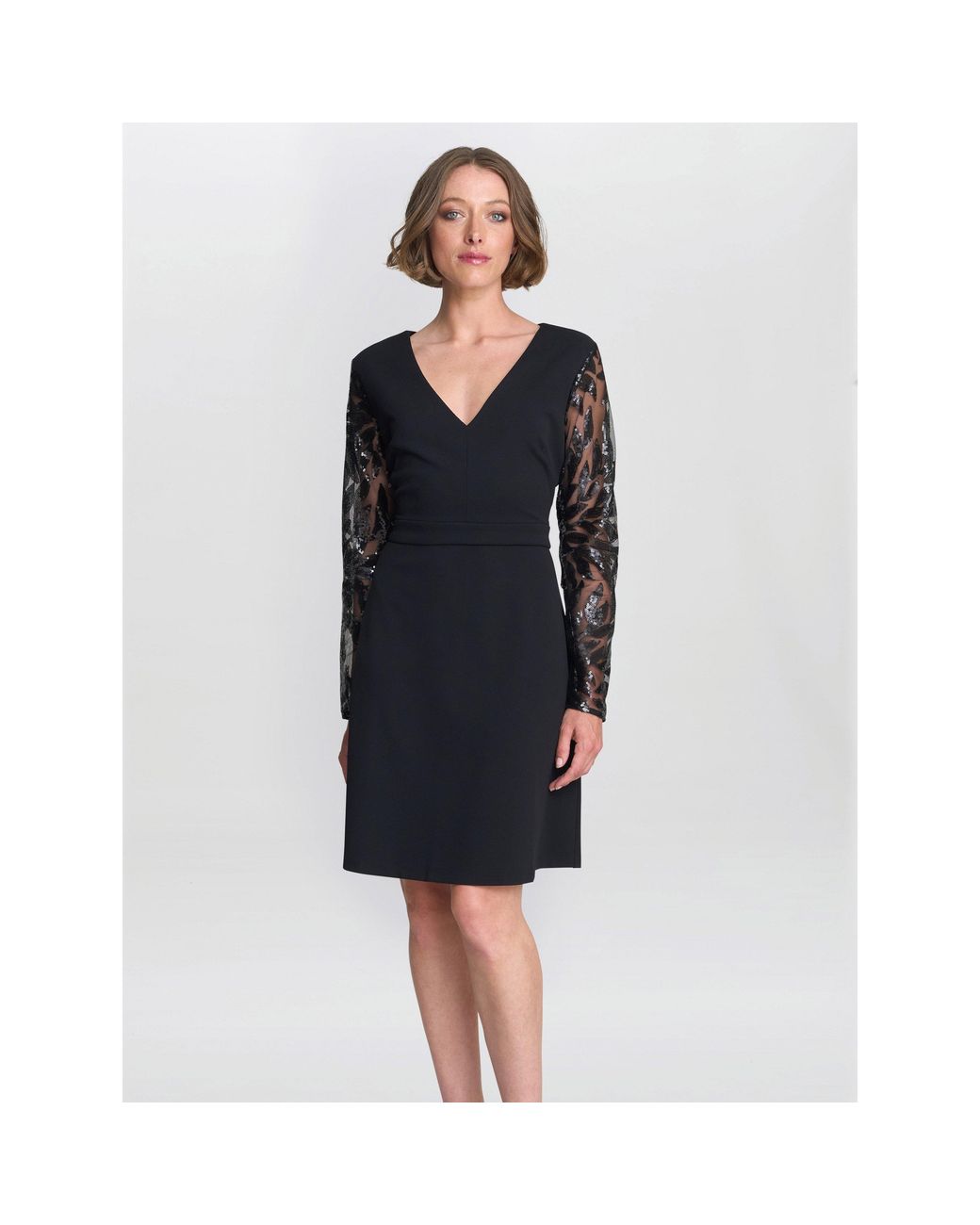 Gina Bacconi Black Angie Cocktail Dress
