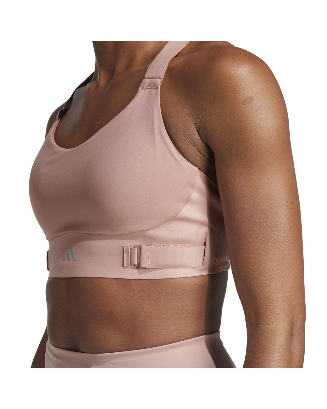 Adidas Pink Fastim High Impact Non Wired Sports Bra