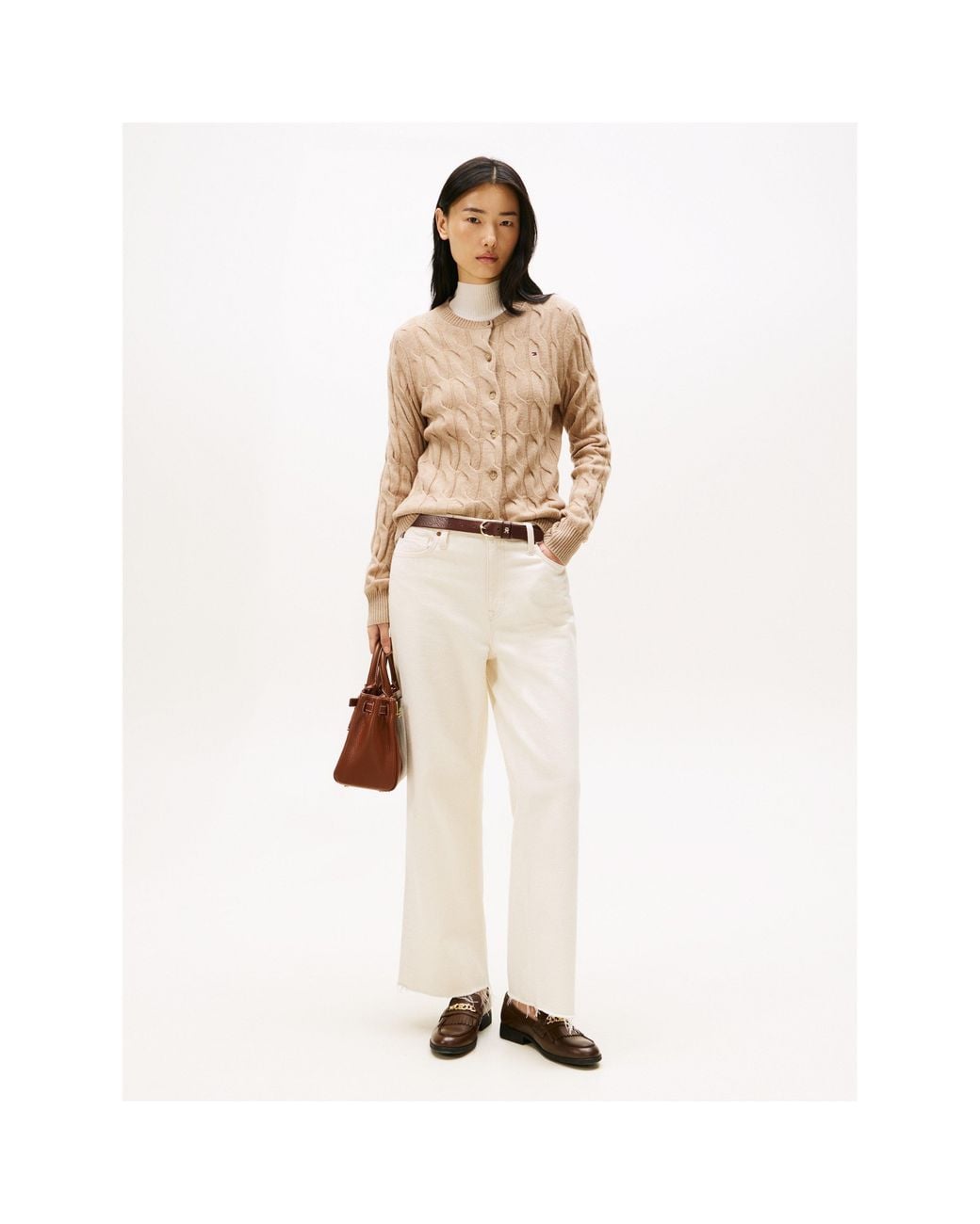 Tommy Hilfiger Natural Cable Cardigan