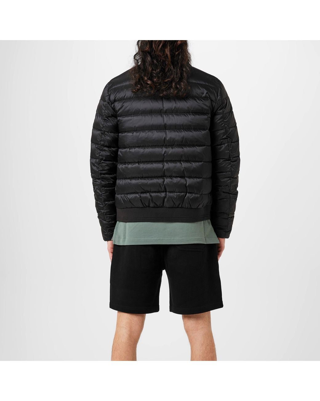 Belstaff Black Circuit Water Resistant Duck Down Short Puffer Jacket for men