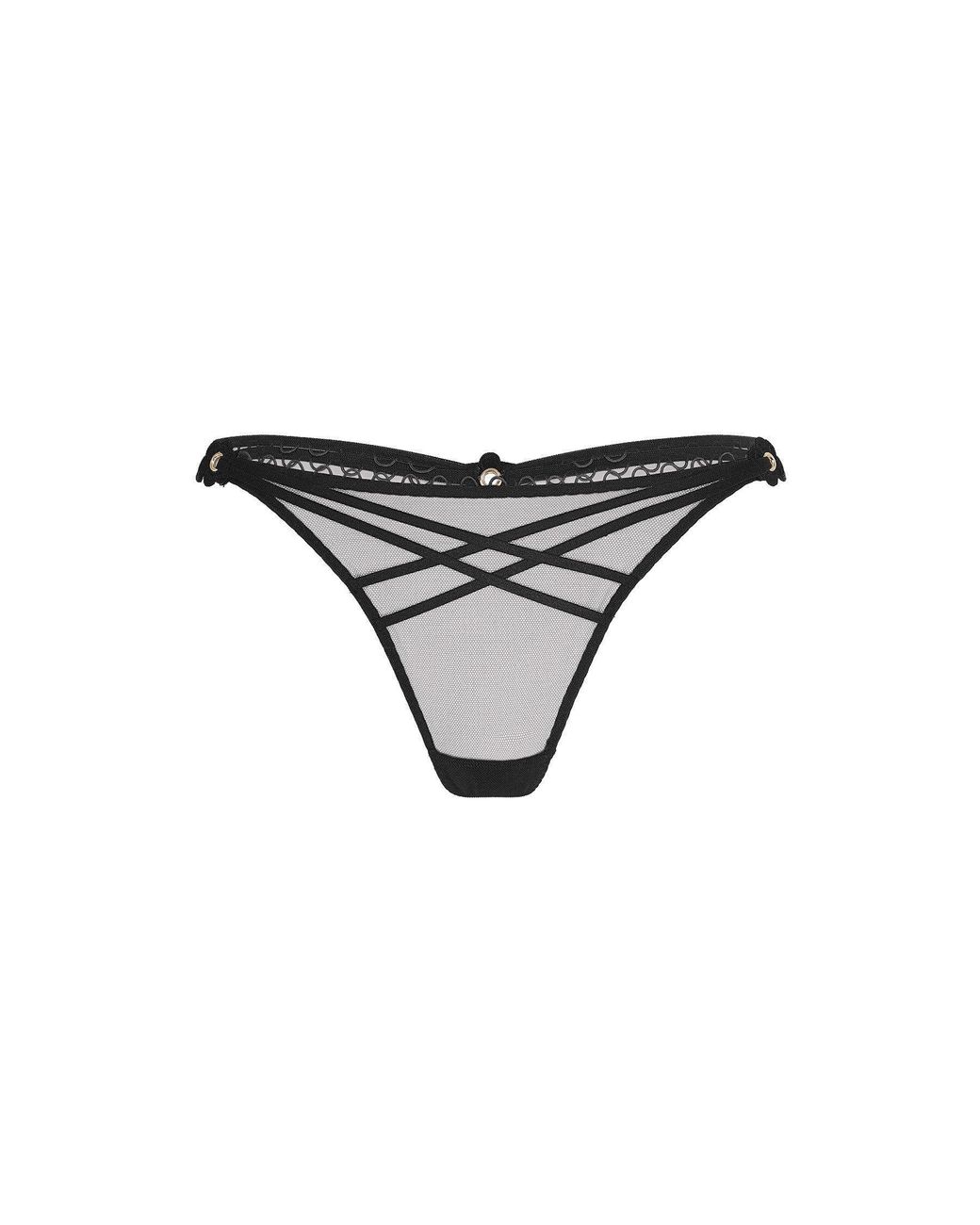 Agent Provocateur Black Doretta Thong