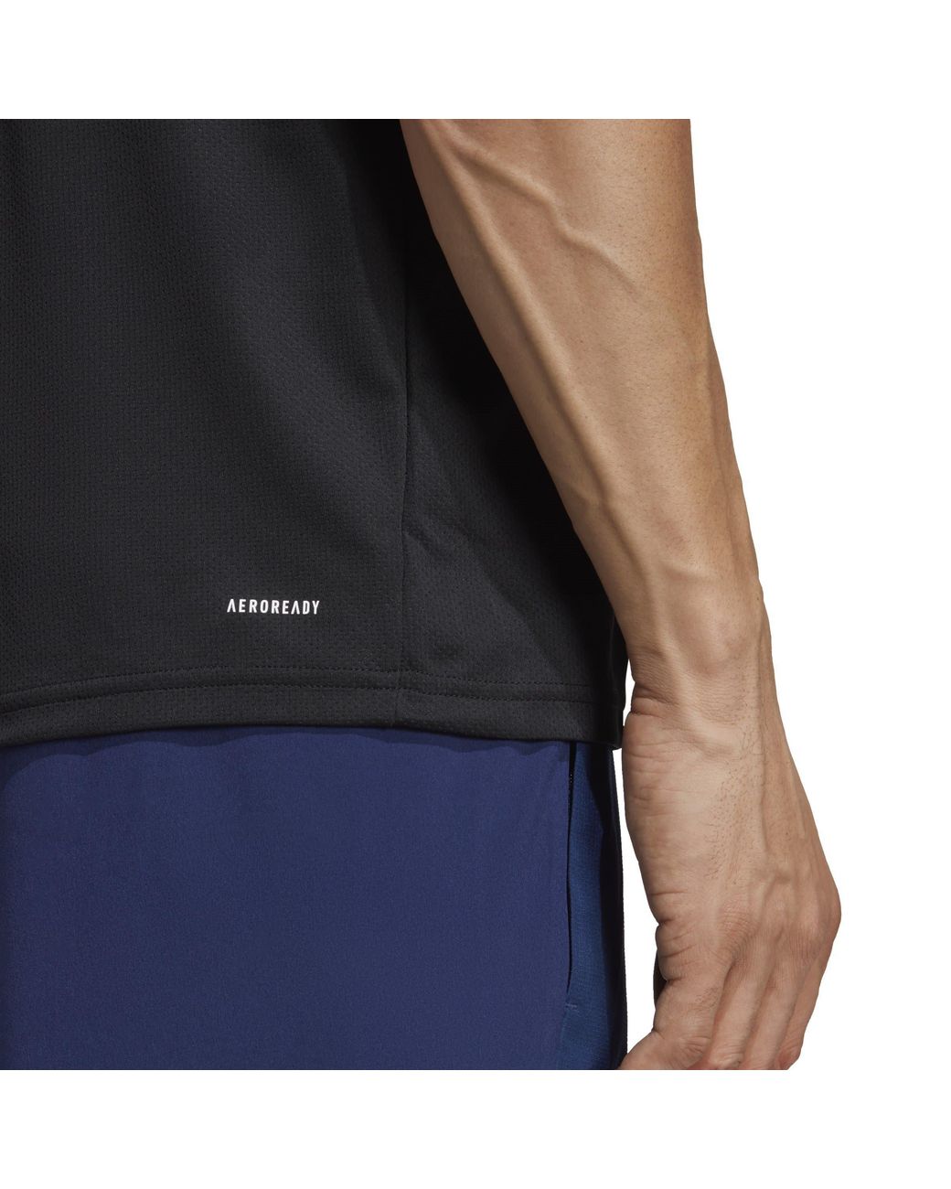 Adidas Black Training Essentials Base T Shirt for men