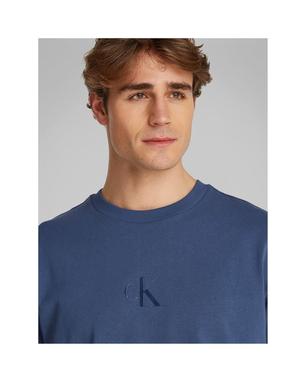 Calvin Klein Blue Short Sleeve T-Shirt for men