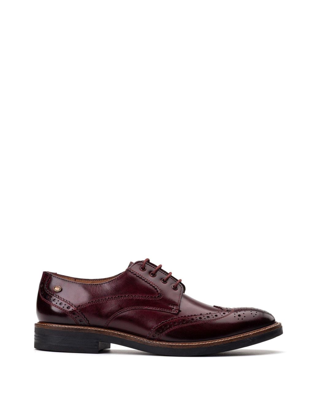 Base London Red York Brogue Shoe for men