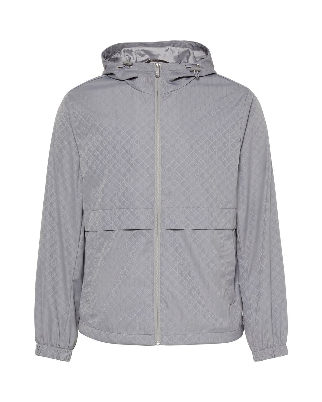 Calvin Klein Gray Ckj All Over Print Lightweight Windbreaker for men