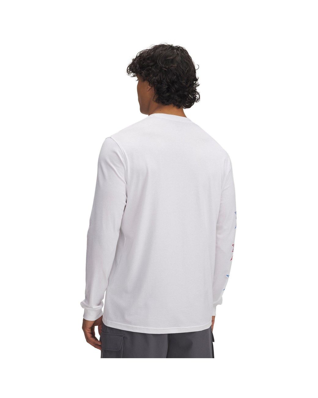 Under Armour White 60 40S Stacked St for men