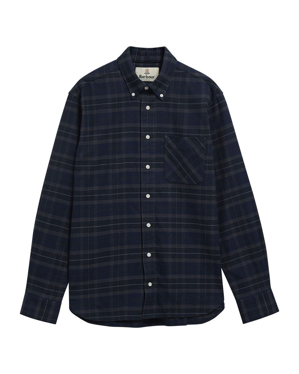 Barbour Blue Dunoon Tartan Cotton Long-Sleeve Shirt for men