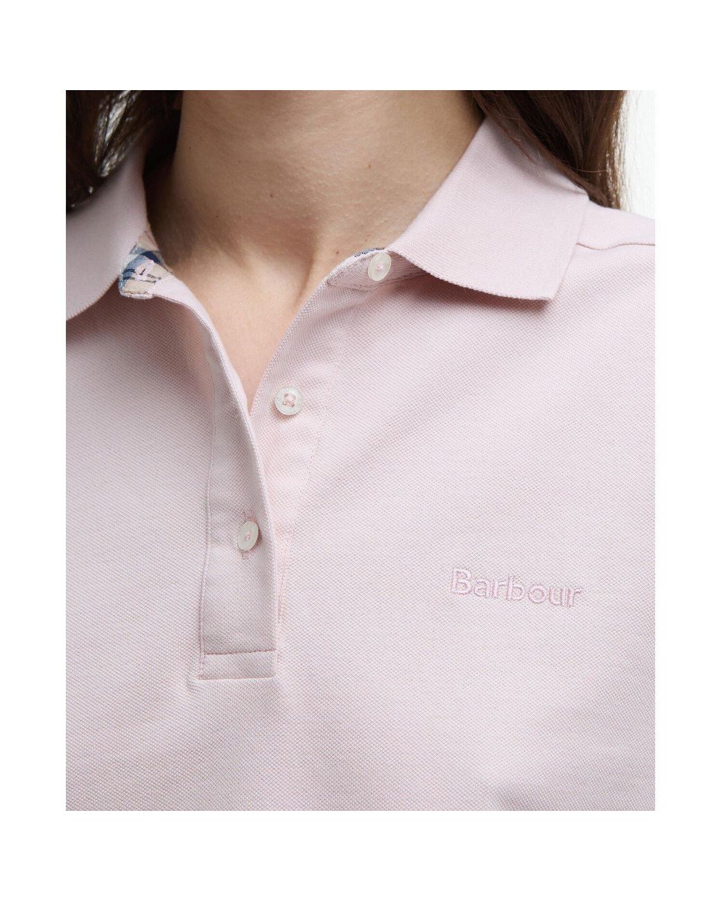 Barbour Pink Short Sleeve Polo Shirt