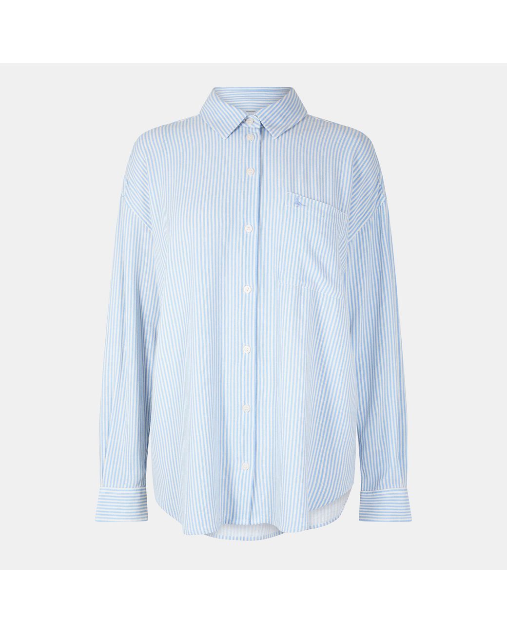 Jack Wills Blue Oversized Linen Shirt
