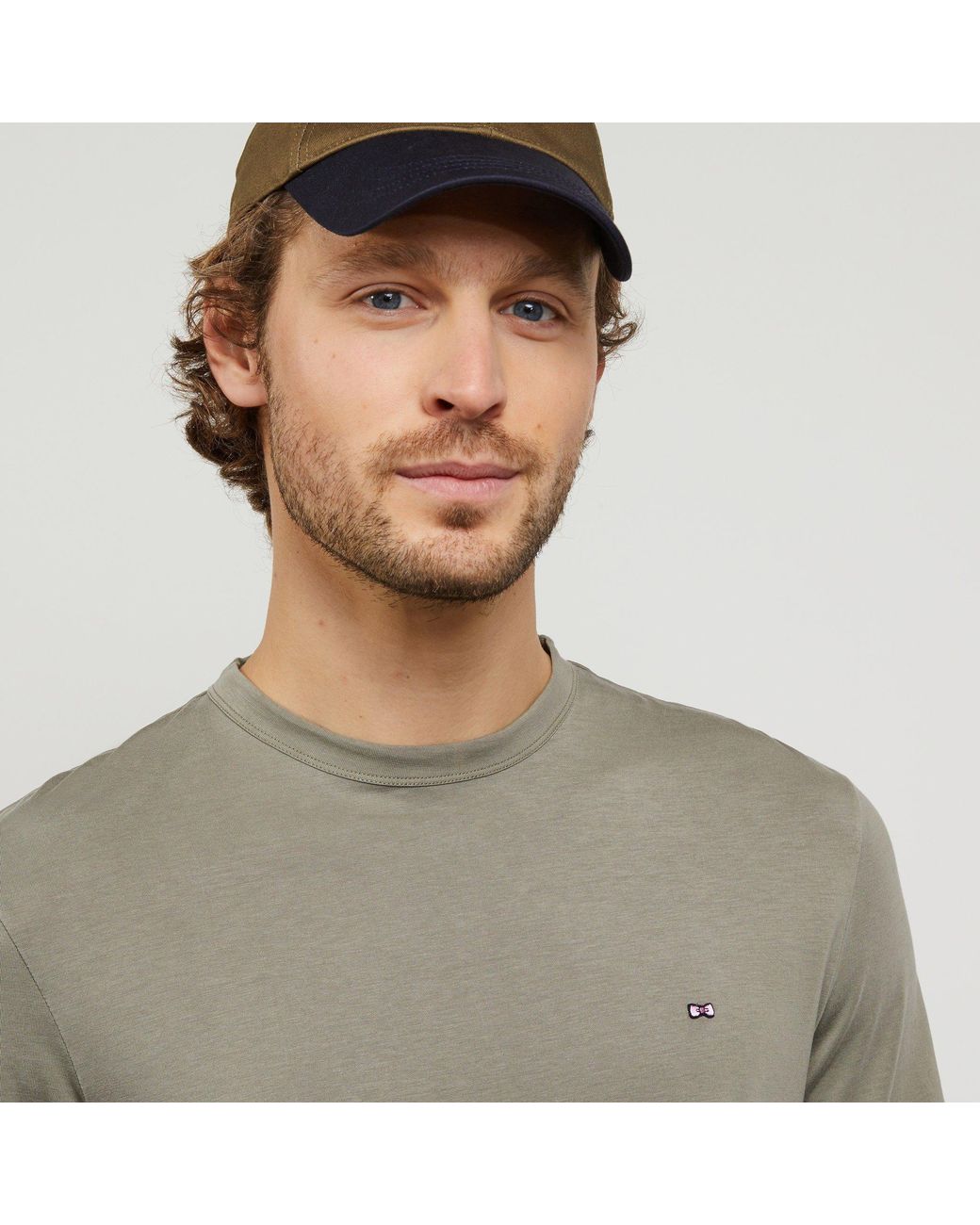 Eden Park Green Khaki Shortsleeved Tshirt for men