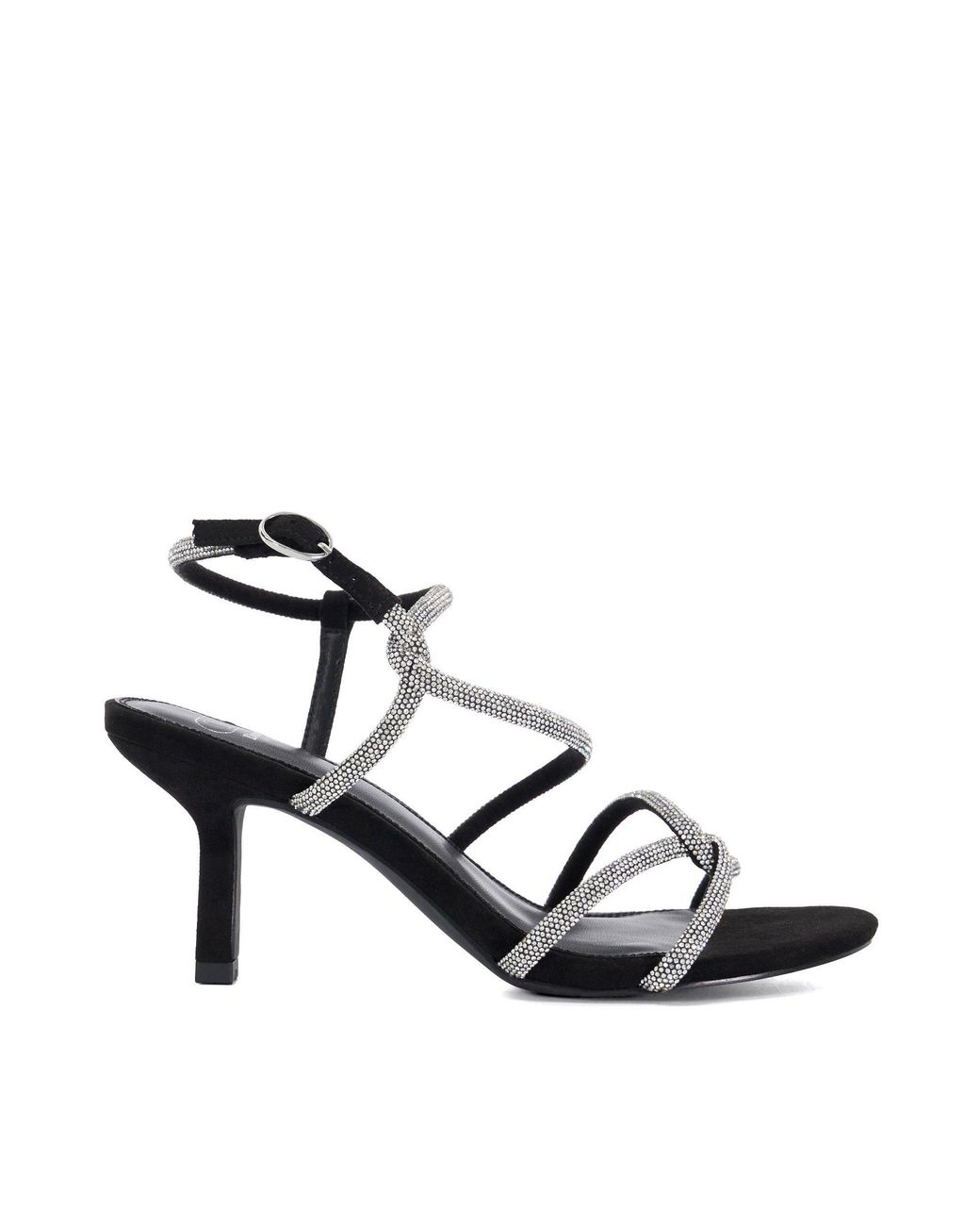 Dune Black Malfi Heeled Sandals