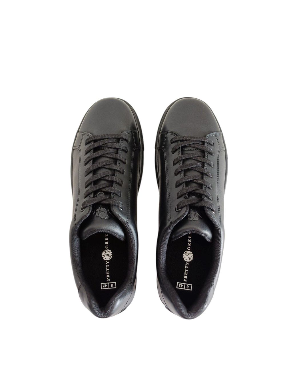 Pretty Green Black Latham Moc Toe Formal Shoes for men