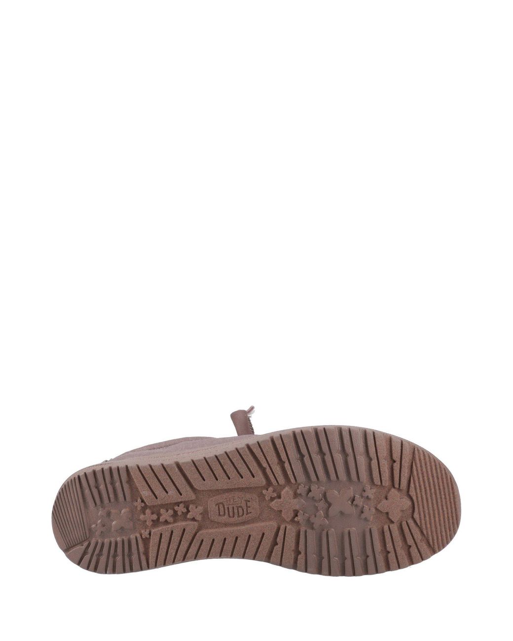 HeyDude Brown Wally Stretch Canvas Shoes for men