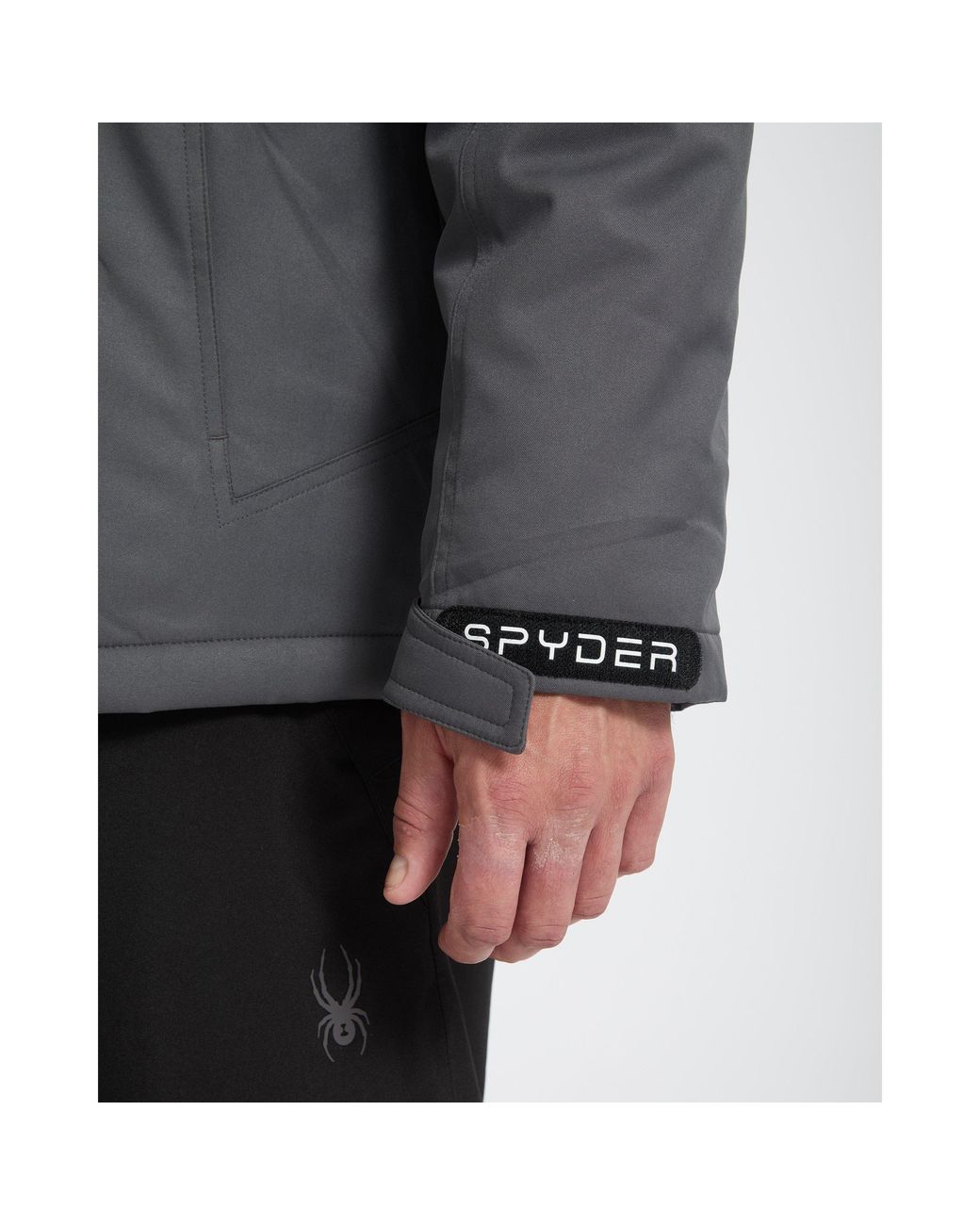 Spyder Gray Snow System Ski Jacket for men