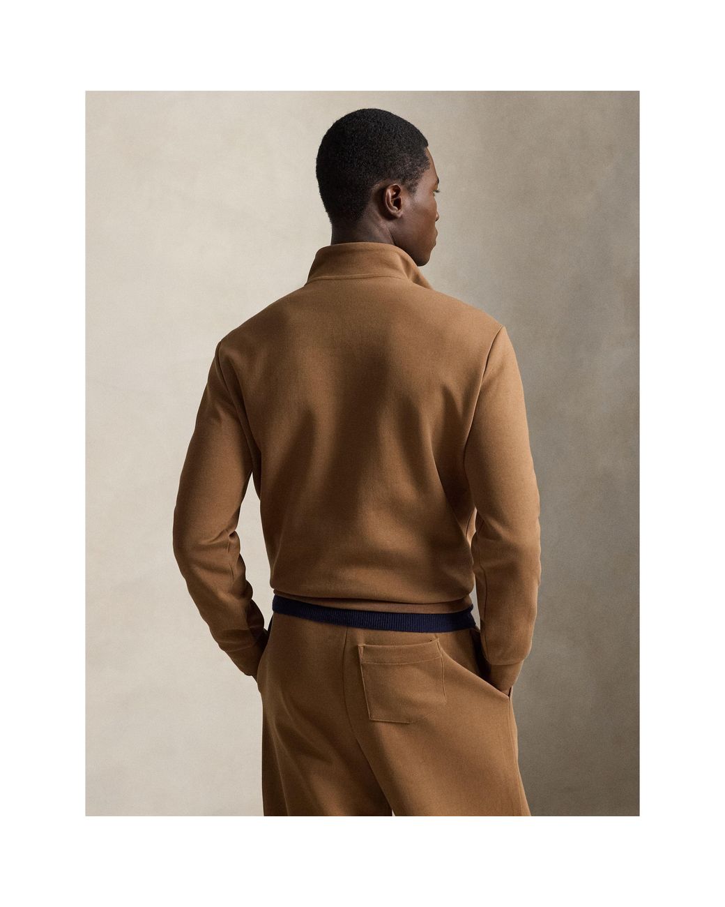 Polo Ralph Lauren Brown Tech 1/4 Zip Fleece for men