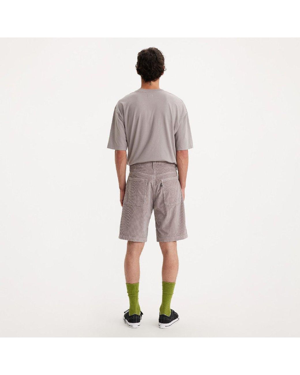 Levi's Gray Levi's Regular Fit Denim Skating Shorts for men