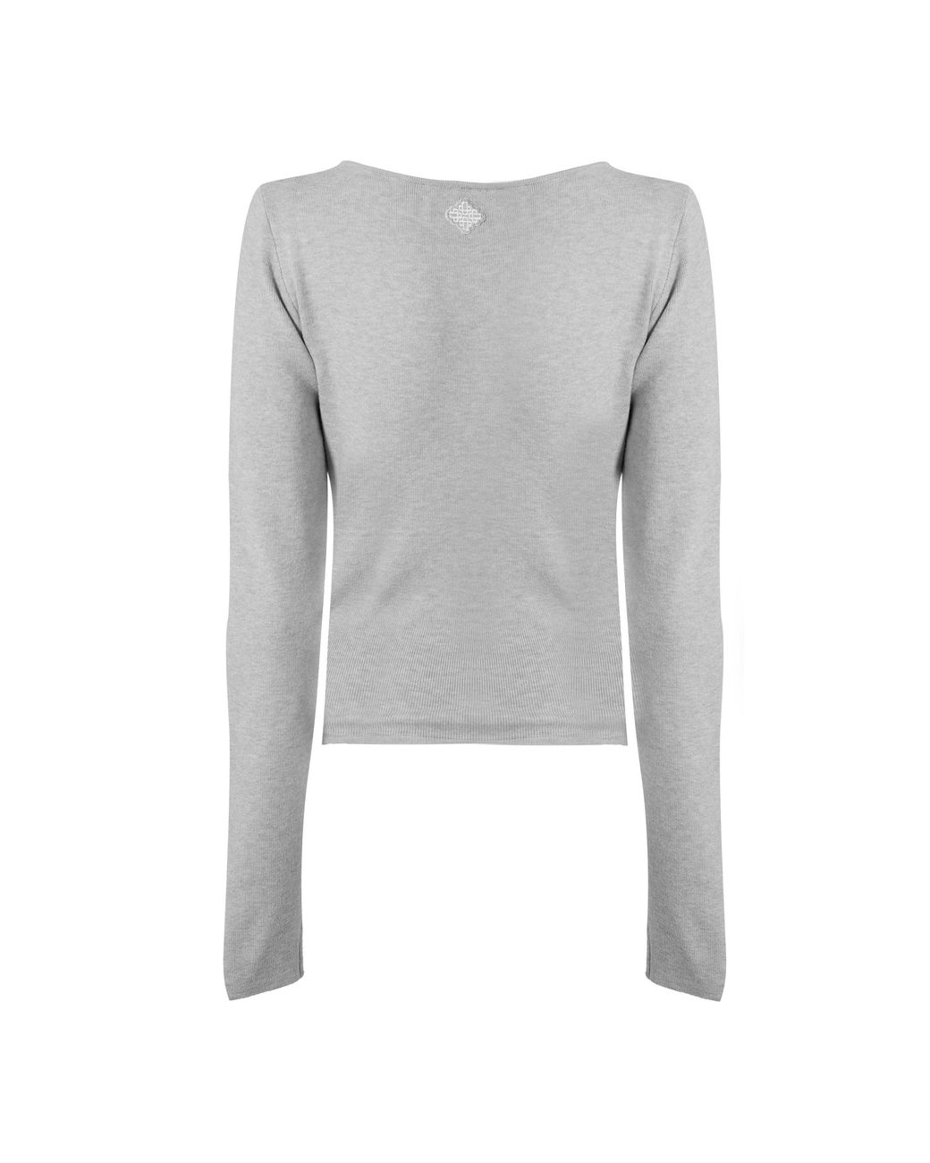 The Couture Club Gray Wrap Top