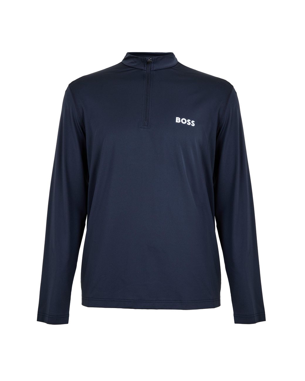 Boss Blue 1/4 Zip Performance Tracksuit Top for men