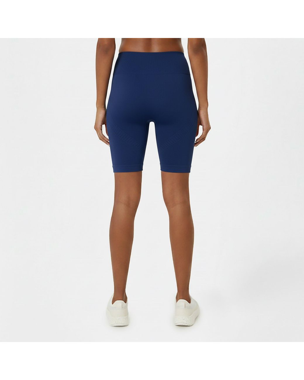 Usa Pro Blue Seamless Longline Cycling Shorts