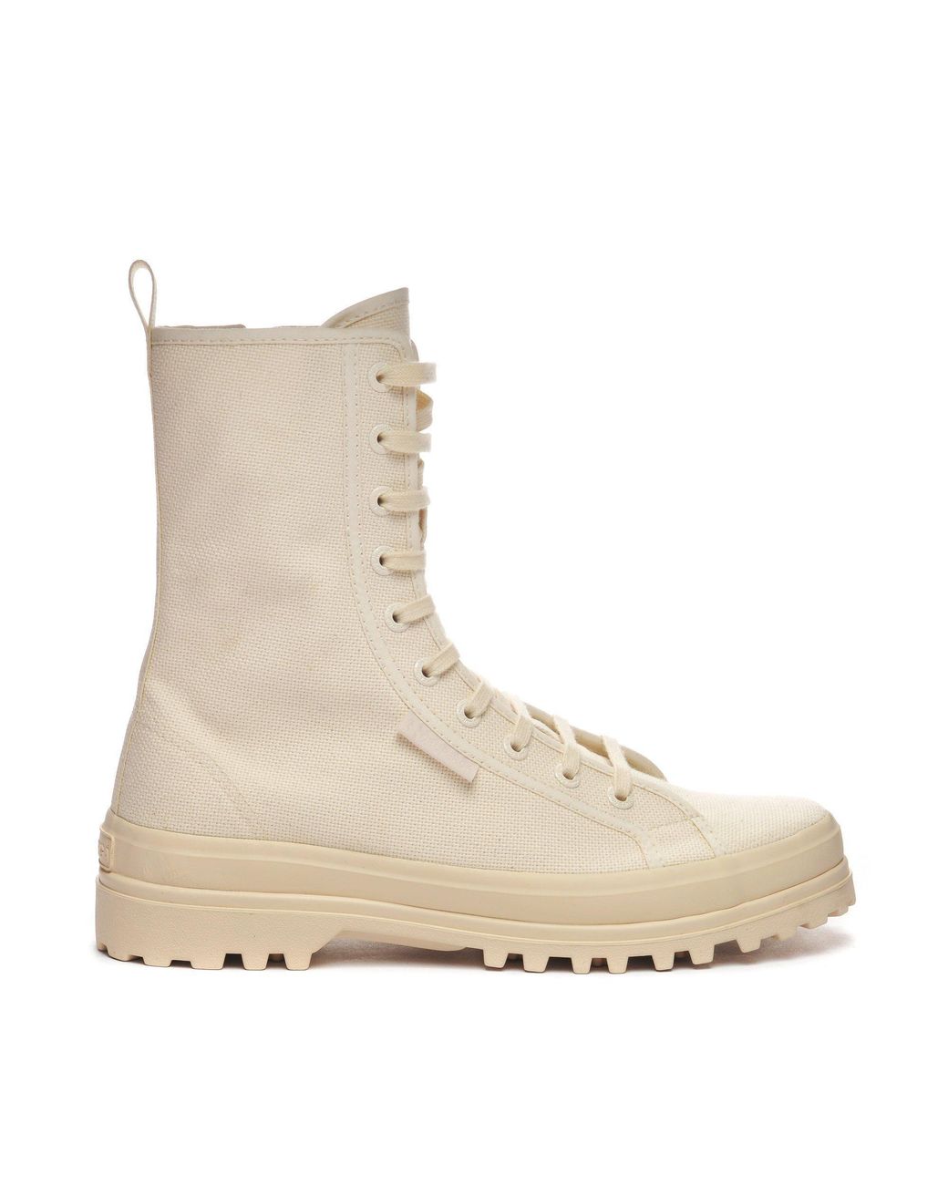 Superga Natural Alpina Canvas High-Top Trainers