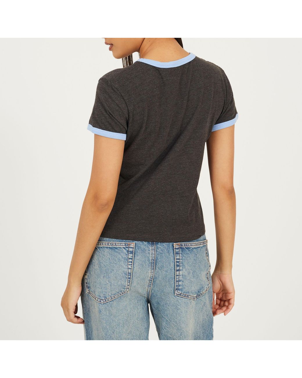 Brave Soul Black Short Sleeve Chest Pocket T-Shit With Contrast Neck And Sleeve Rib
