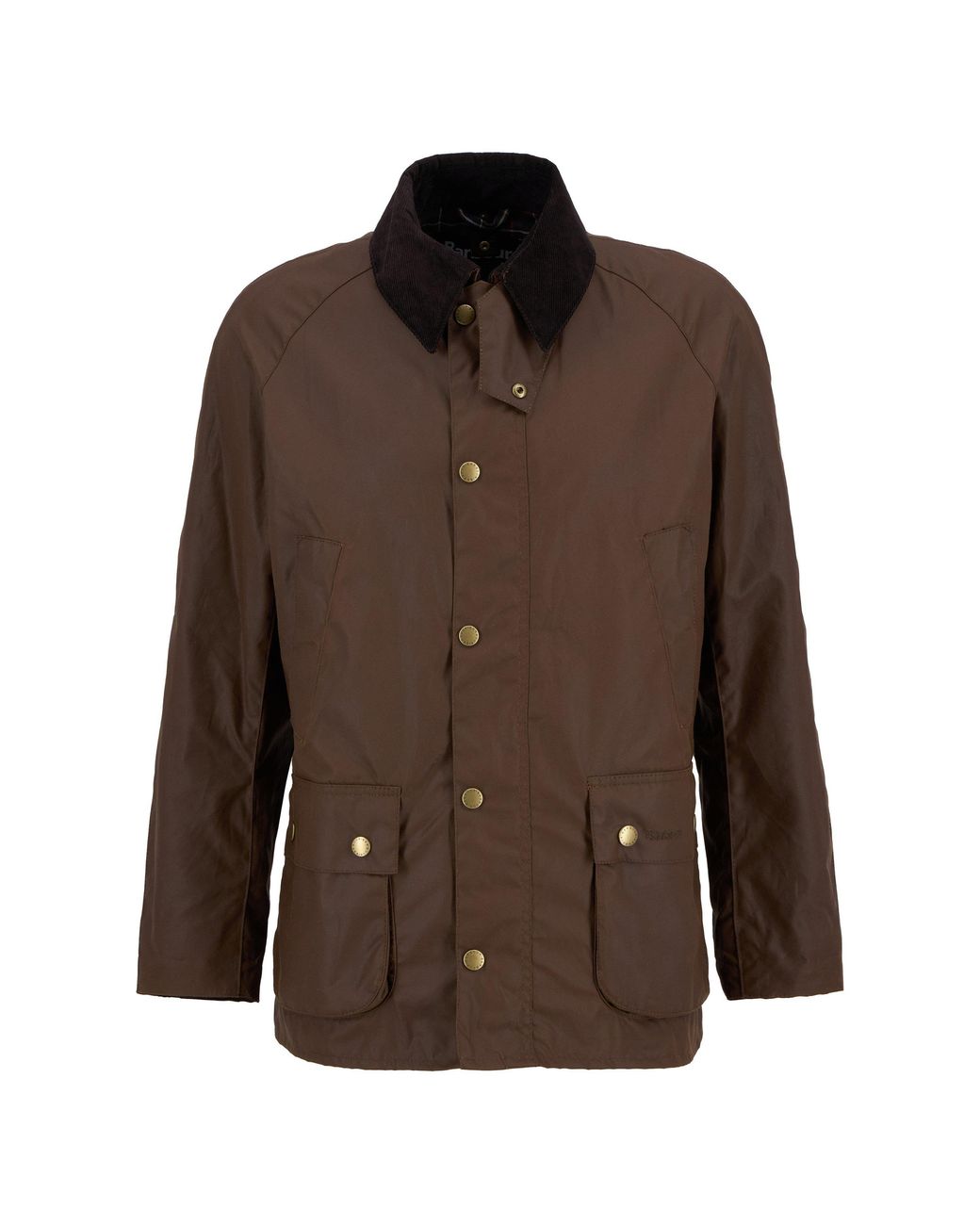 Barbour Brown Ashby Water Resistant Windproof Long Sleeve Wax Jacket for men