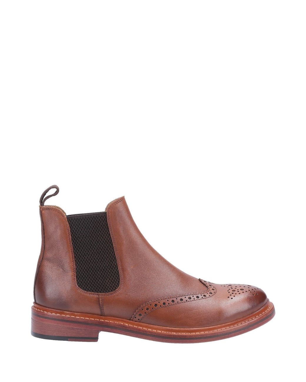 Cotswold Brown Siddington Leather Goodyear Welt Boot for men