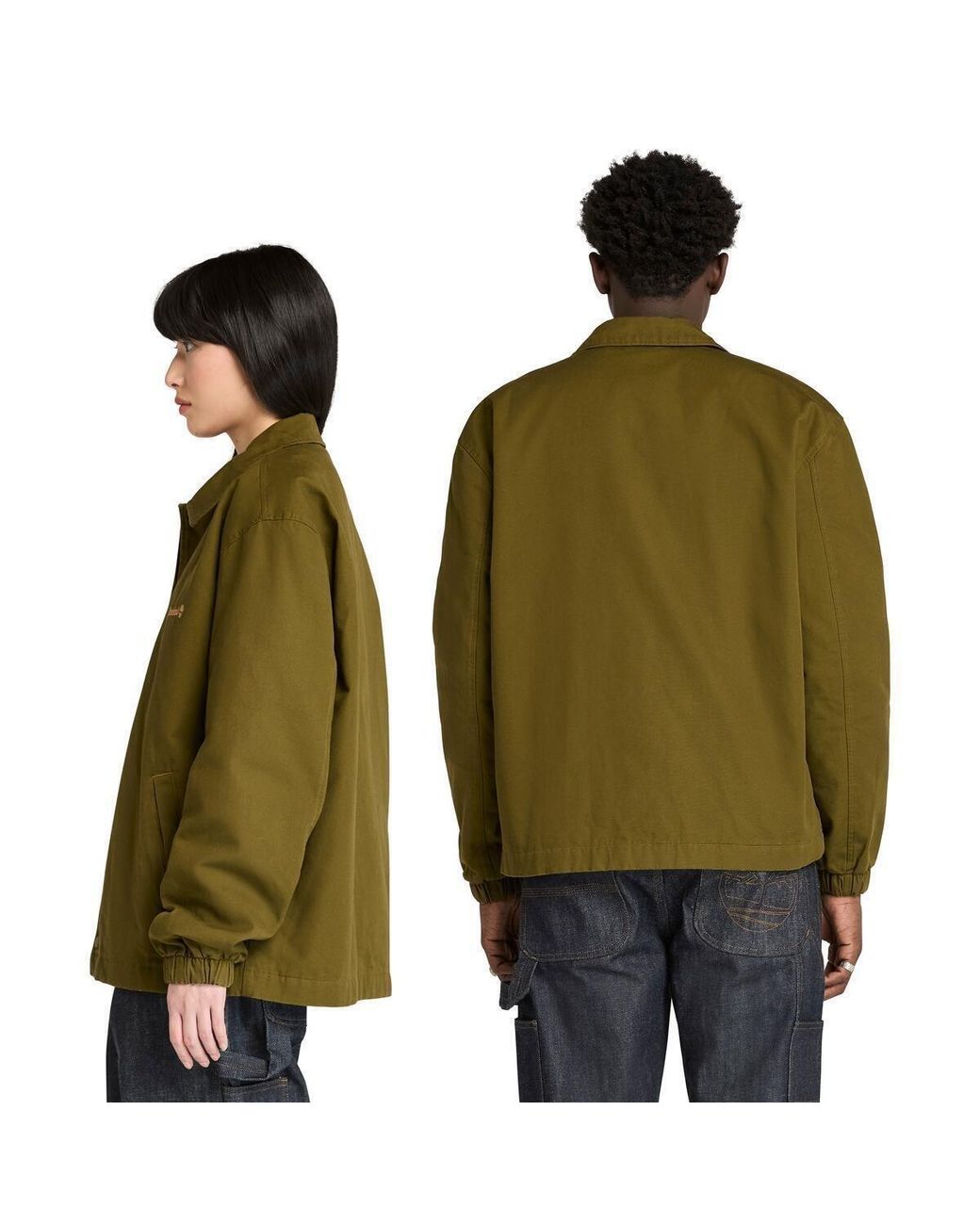 Timberland Green Coach Canvas Overshirt for men