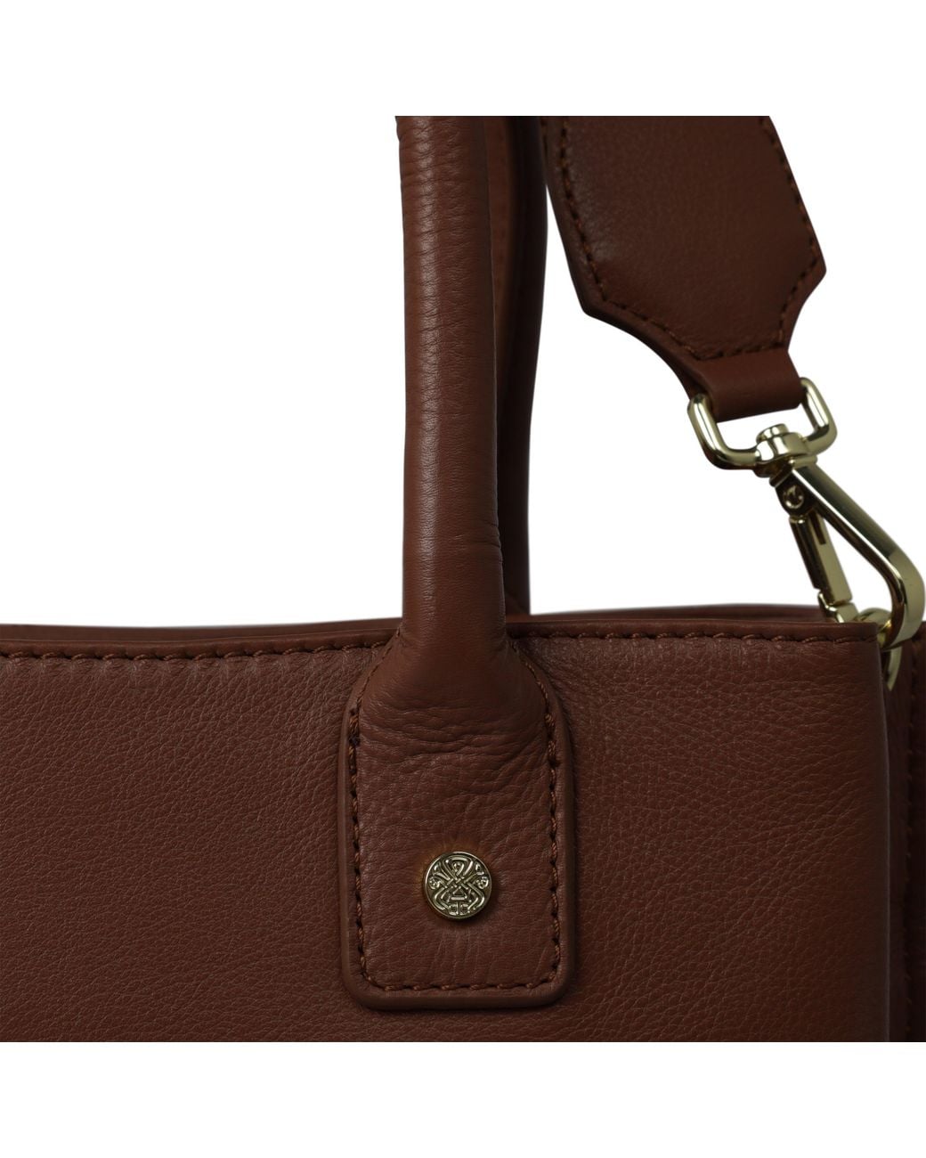 Biba Brown Leather Padded Tote Bag