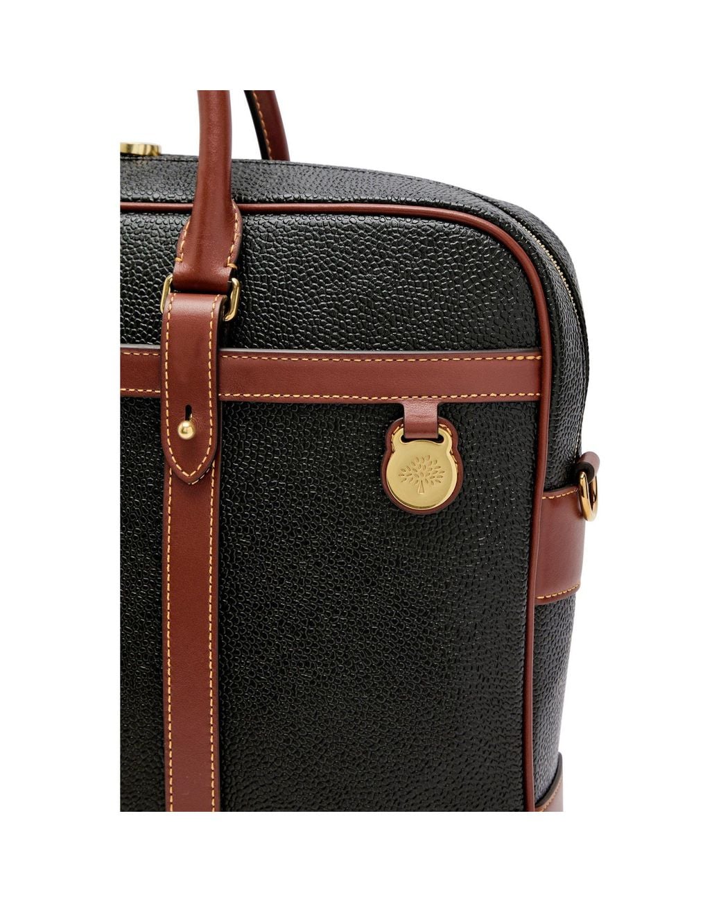 Mulberry Black Heritage Briefcase for men