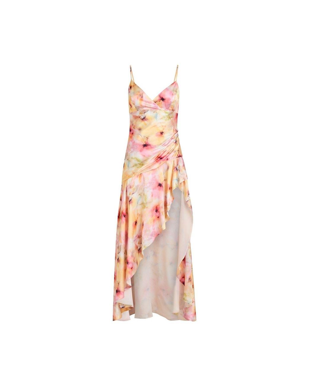 Bardot Pink Sorella Gingham V-Neck Strappy Maxi Dress