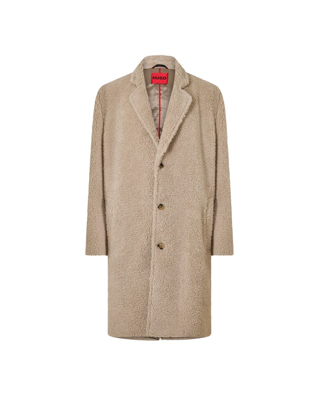 HUGO Natural Overcoat for men