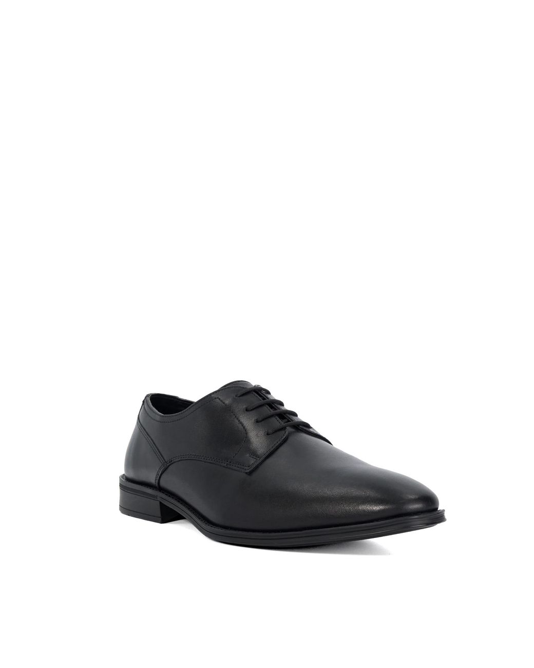 Dune Black Satin Derby Shoes for men