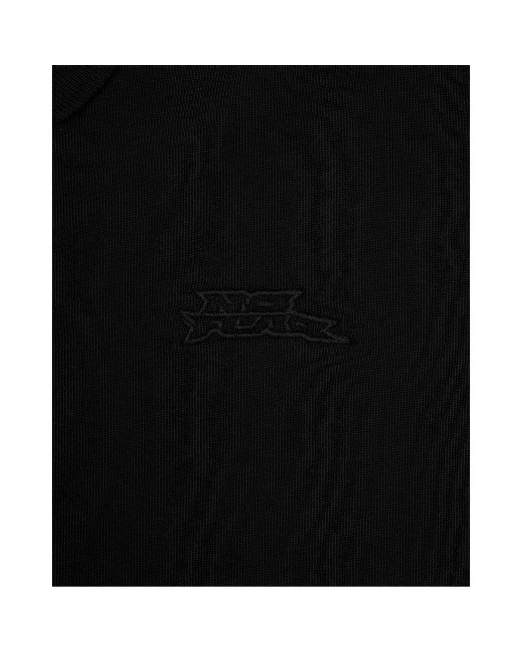 No Fear Black Long Sleeve Polo for men