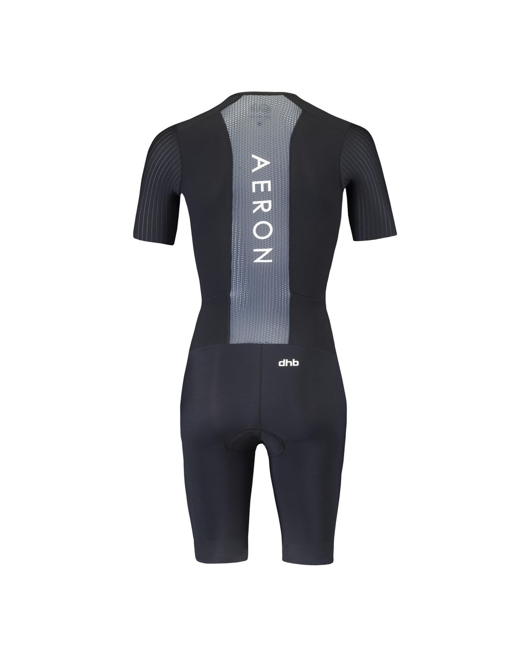 Dhb Black Aeron Short Sleeve Triathlon Suit for men