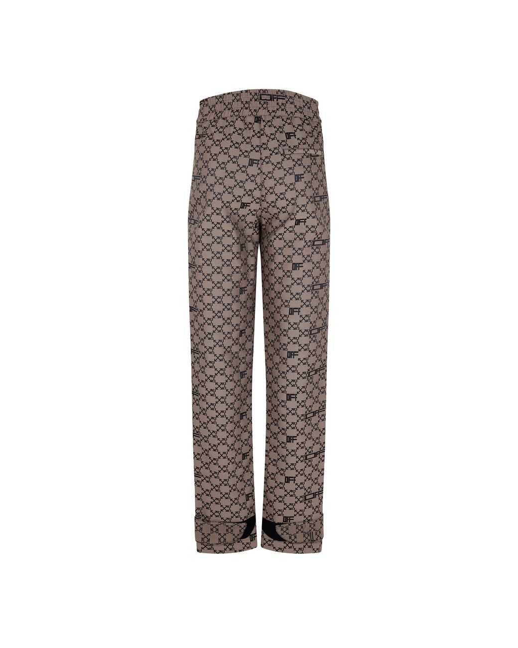 Off-White c/o Virgil Abloh Brown Mono Track Pant Monogram Trousers