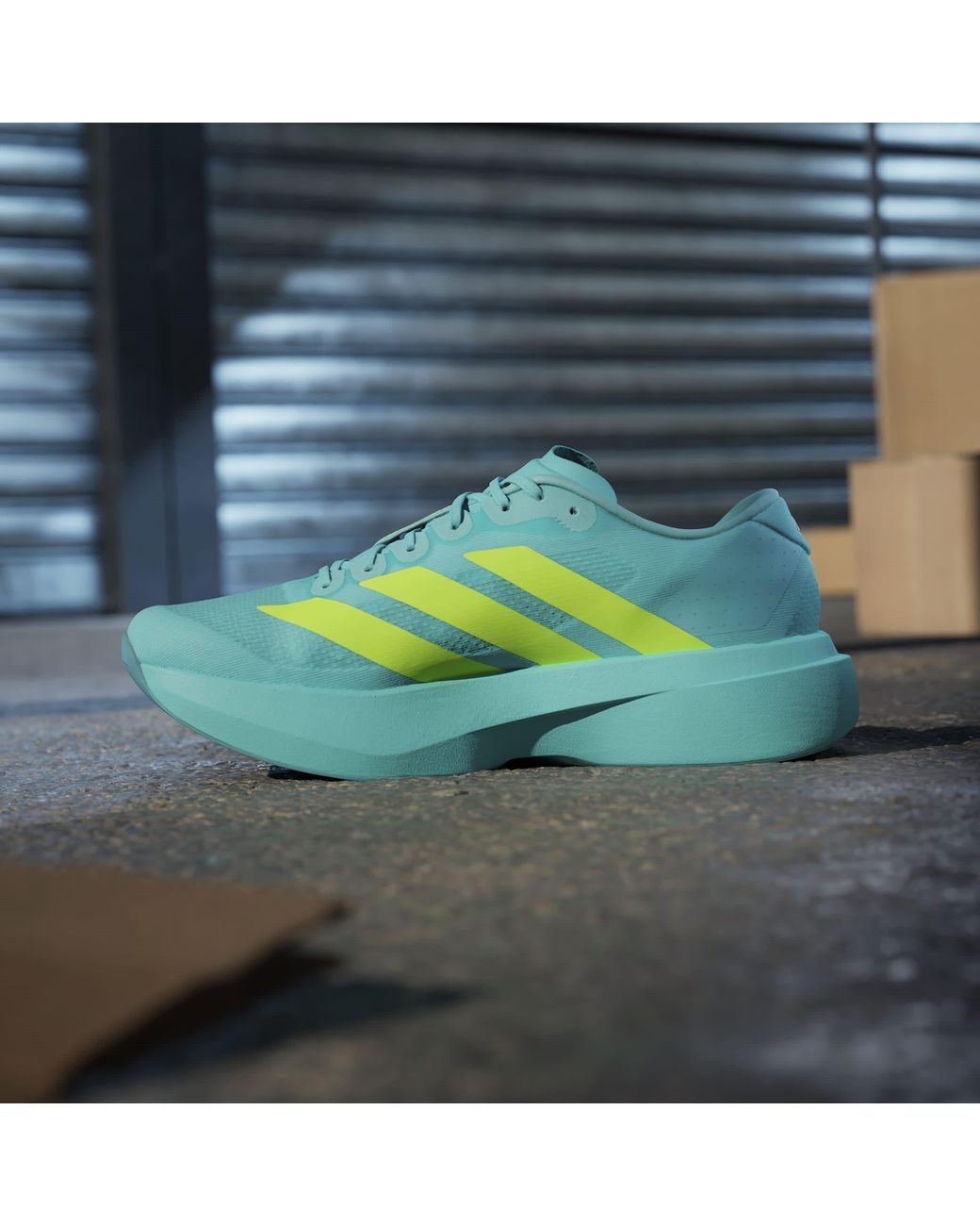Adidas Blue Adizero Evo Sl Shoes for men